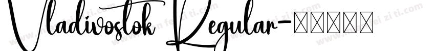 Vladivostok Regular字体转换